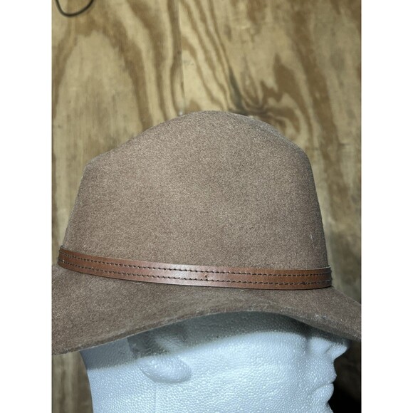 RAG & BONE NY FLOPPY BRIM FELTED WOOL FEDORA HAT BROWN WOMEN\'S SIZE S main image 4